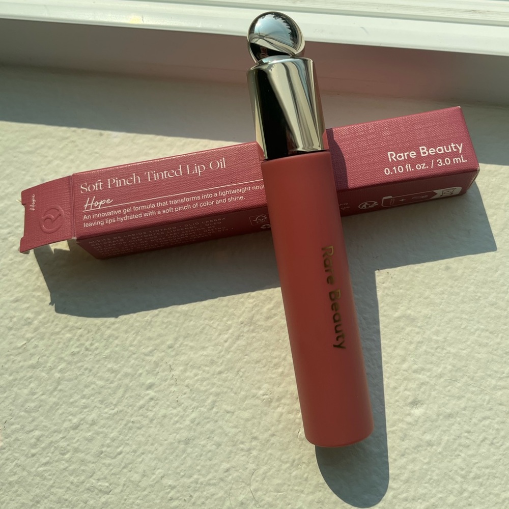 Rare Beauty Soft Pinch Tinted Lip Oil: Hope - nude mauve